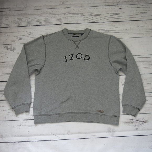 Izod Jeans Long Sleeve Crewneck Pullover Sweatshirt - Size XL - Picture 1 of 5